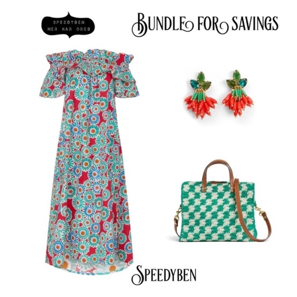 La DoubleJ Breakfast Crazy Daisy Maxi Dress Size medium - Picture 14 of 15